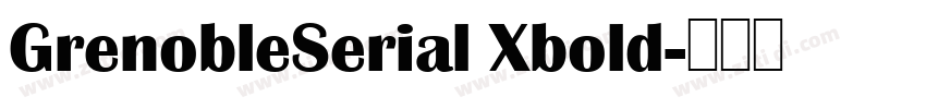 GrenobleSerial Xbold字体转换